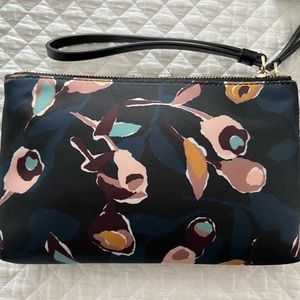 NWT’s Kate Spade Dawn Paper Rose Medium Double Zip Wristlet